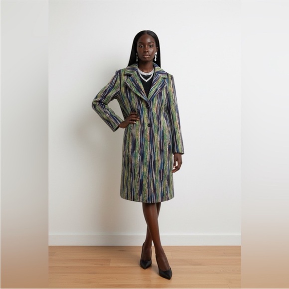 kathy ireland Jackets & Blazers - Kathy Ireland Multi-Color Faux Wool
Duster Coat - NWT